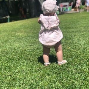 Romper with bonnet